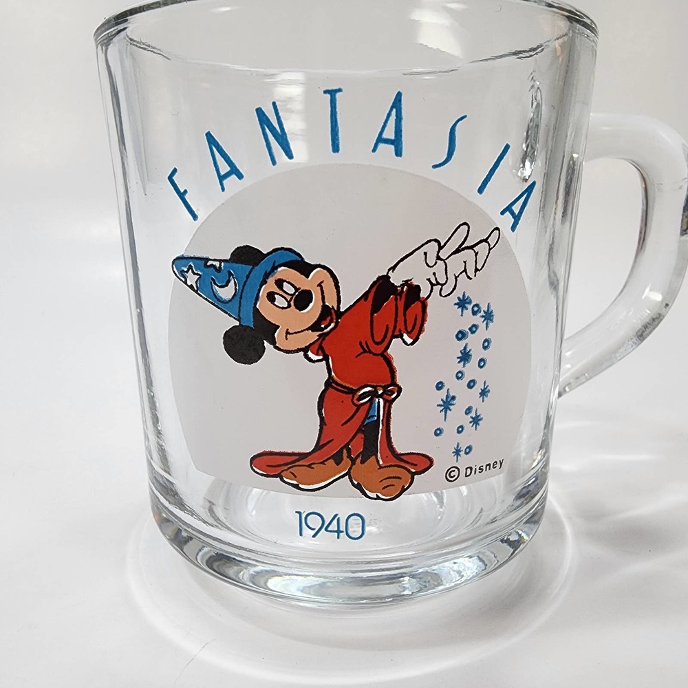 1940s Disney Fantasia Glass Mug